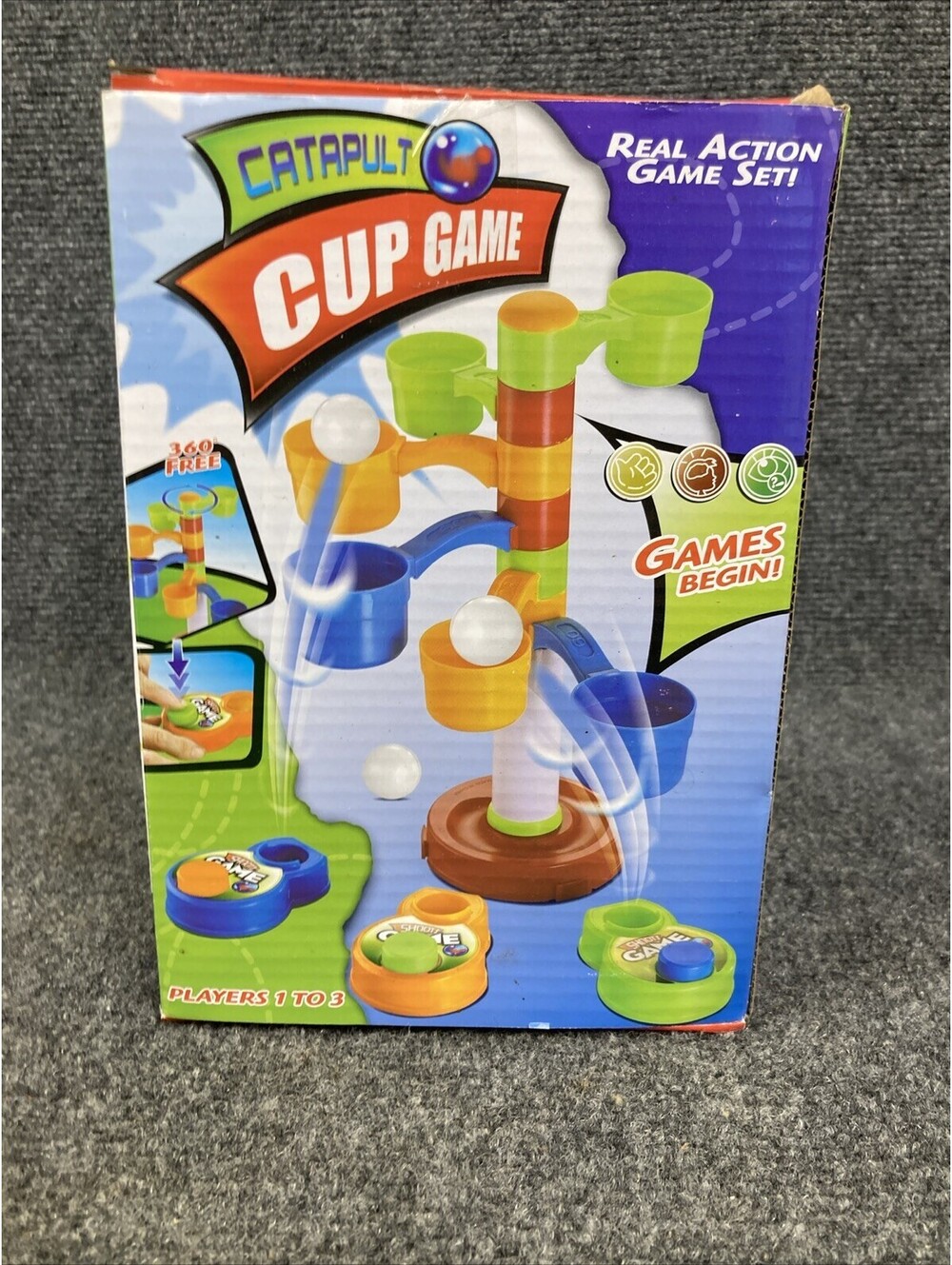 Catapult Cup Game Real Action Game Set 1-3 Players NEW!